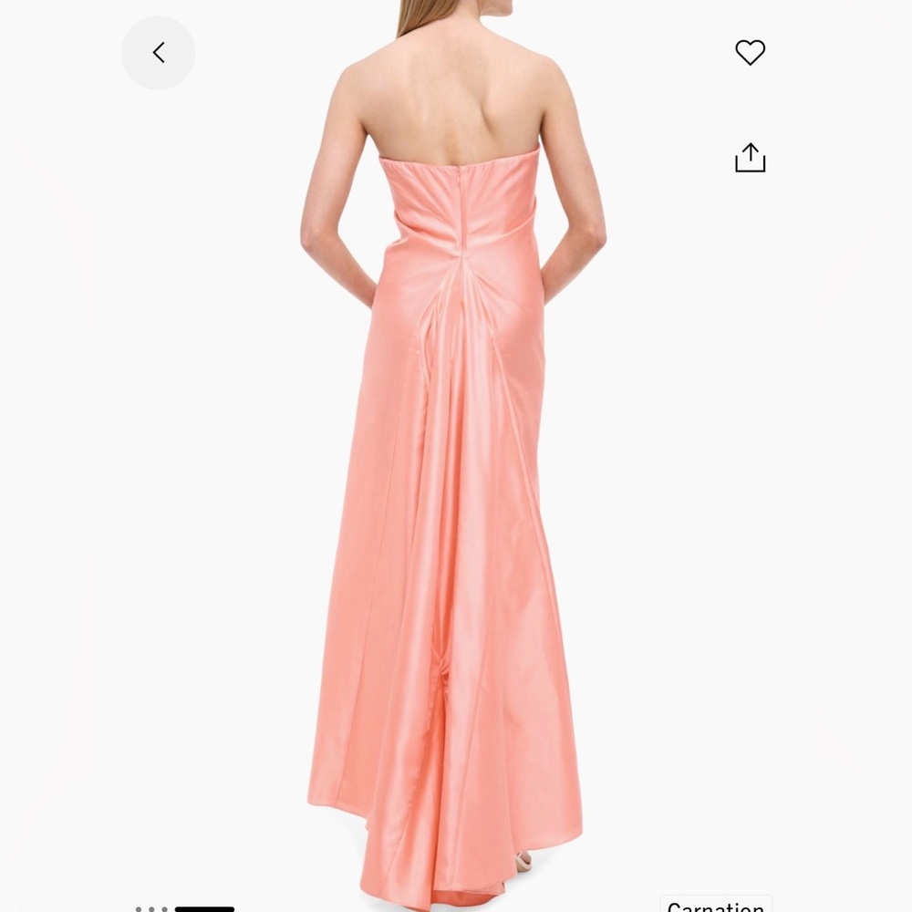STAUD Tullio Silk Strapless Dress